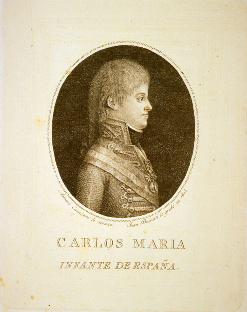 Miniatura de Retrato de Carlos María. Infante de España