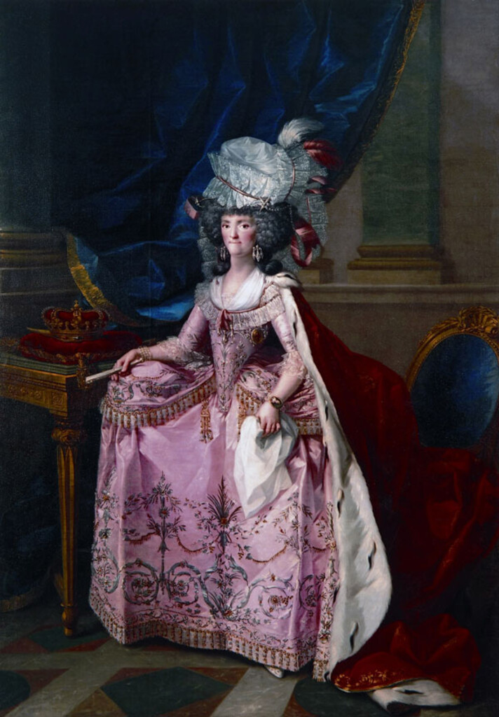 Miniatura de Retrato de Mª Luisa de Parma, Reina de España