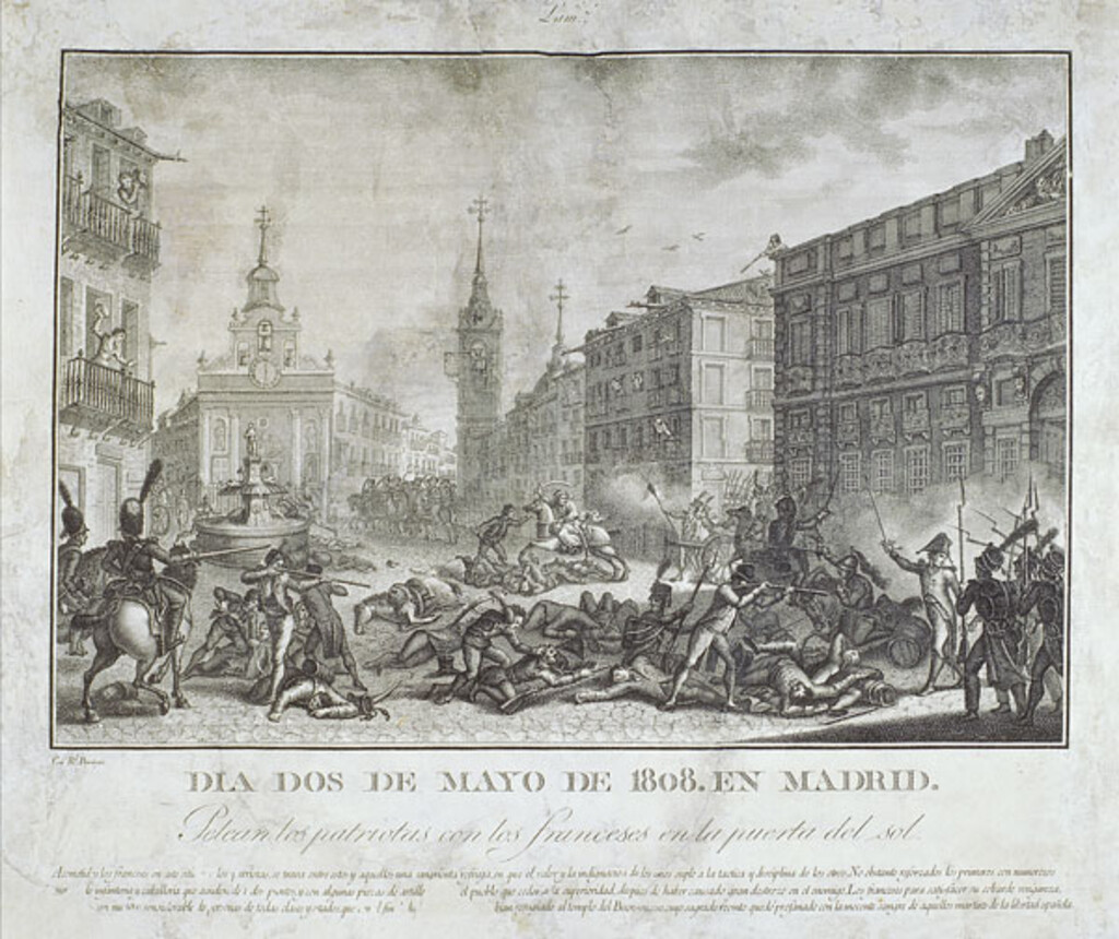 Miniatura de Sucesos del Dos de Mayo de 1808 en la Puerta del Sol