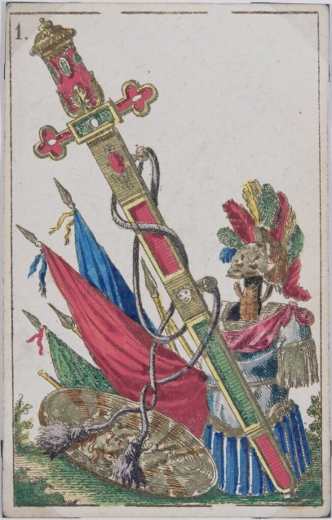 Miniatura de Baraja española. As de espadas