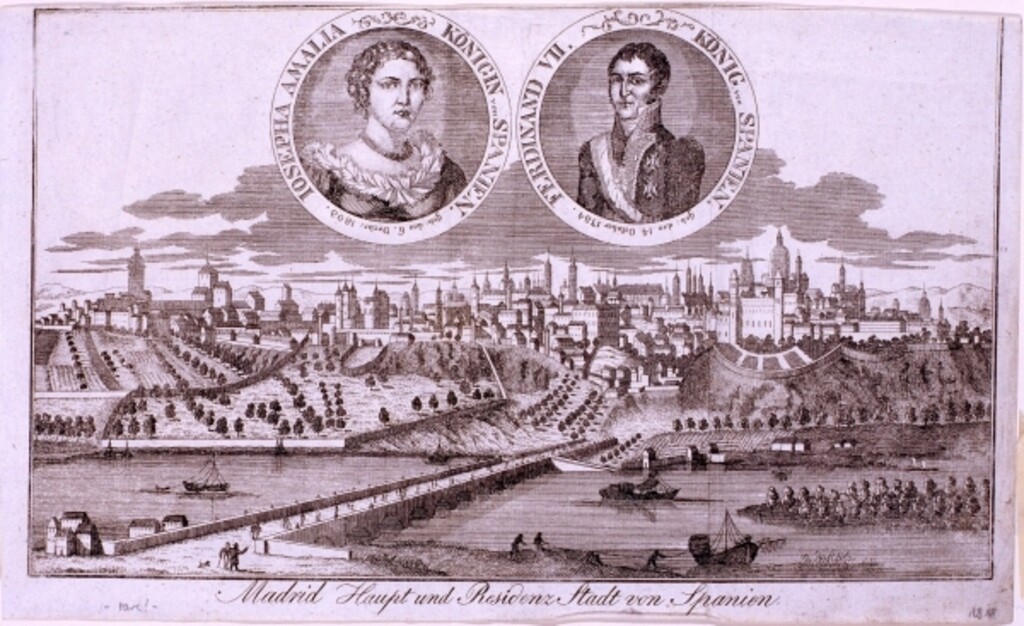 Miniatura de Madrid Haupt und Residenz Stadt von Spanien