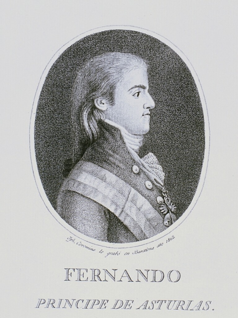 Miniatura de Retrato de Fernando. Príncipe de Asturias