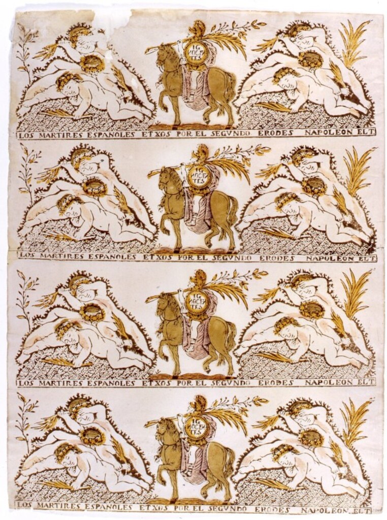 Miniatura de Alegoría de la Guerra de Independencia
