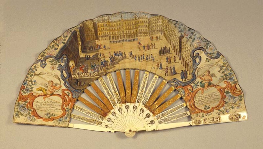 Miniatura de Paso de una comitiva por la Plaza Mayor de Madrid