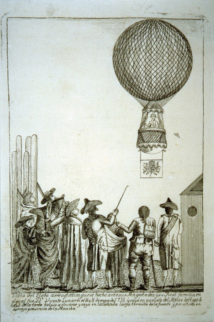 Miniatura de Prueba aerostática en 1793