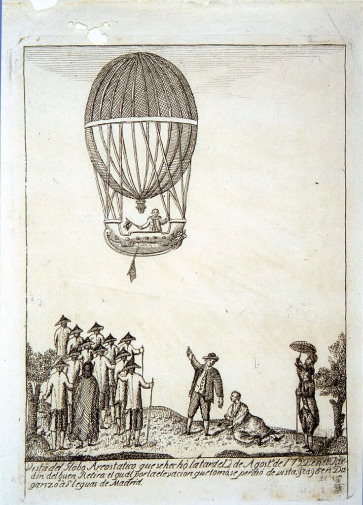 Miniatura de Prueba aerostática en 1792