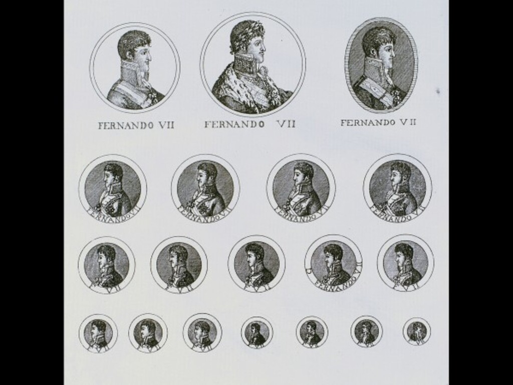 Miniatura de Retratos de Fernando VII para insignias