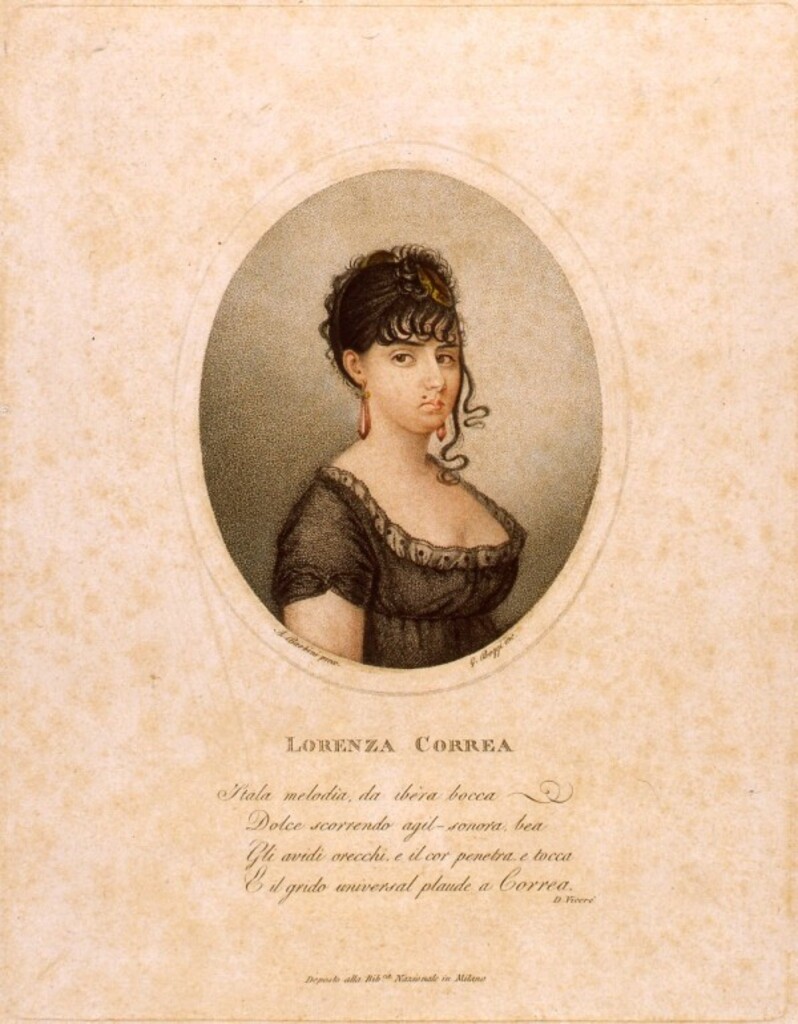 Miniatura de Retrato de la cantante Lorenza Correa