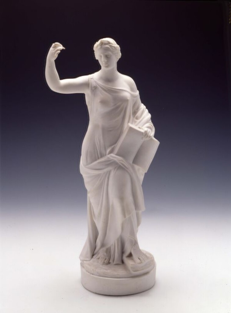 Miniatura de Clío, musa de la historia
