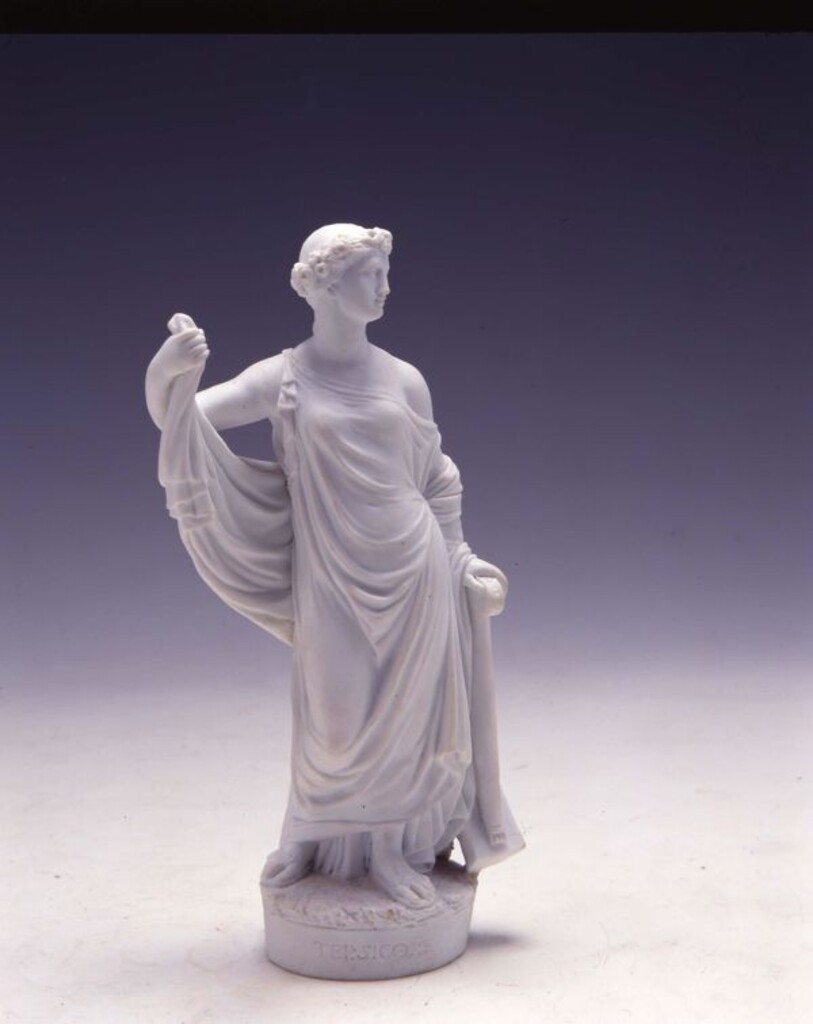 Miniatura de Terpsícore, musa de la danza