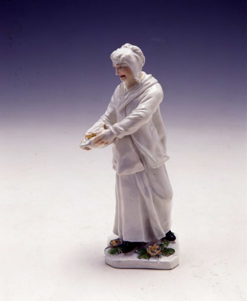 Miniatura de Anciana con palomas