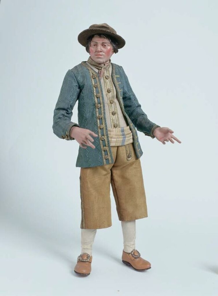 Miniatura de Belén napolitano. Pastor