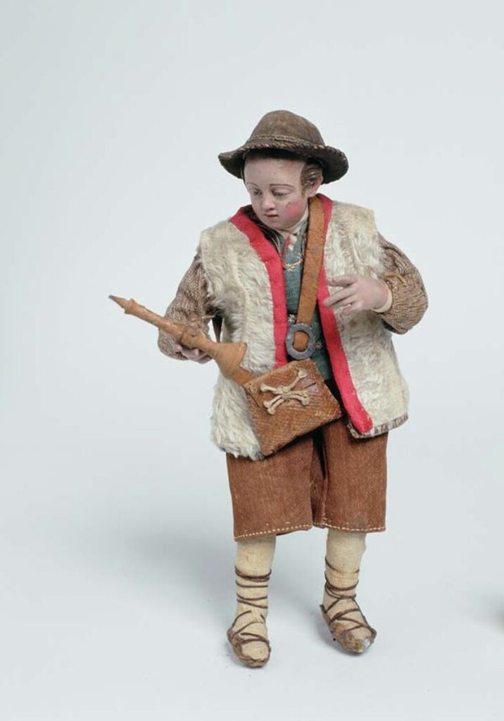 Miniatura de Belén napolitano. Pastor joven