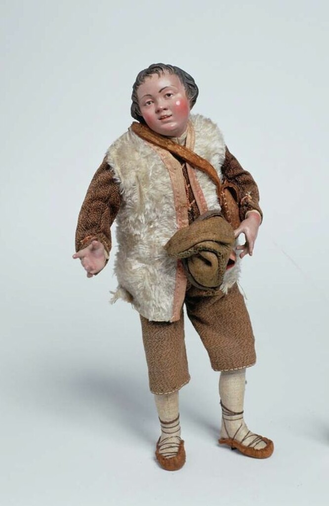 Miniatura de Belén napolitano. Pastor joven