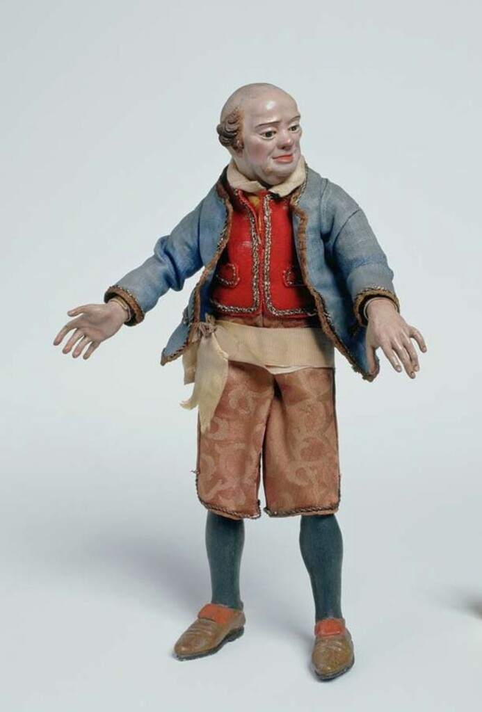 Miniatura de Belén napolitano. Campesino rico