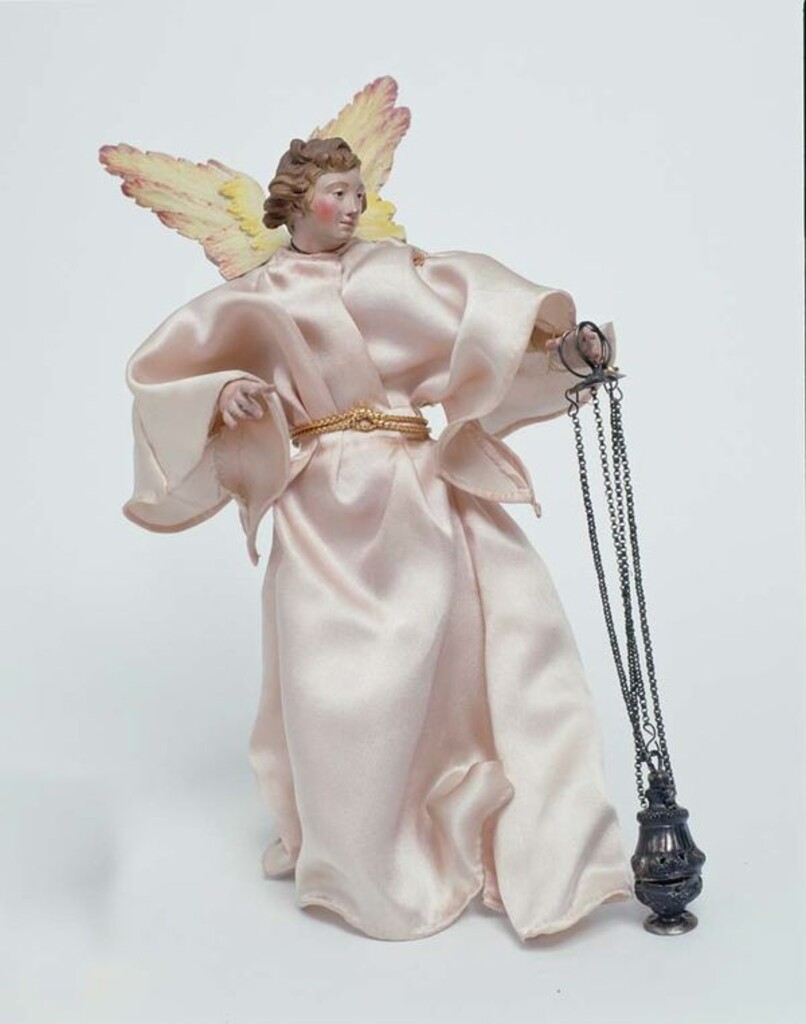 Miniatura de Belén napolitano. Ángel turiferario