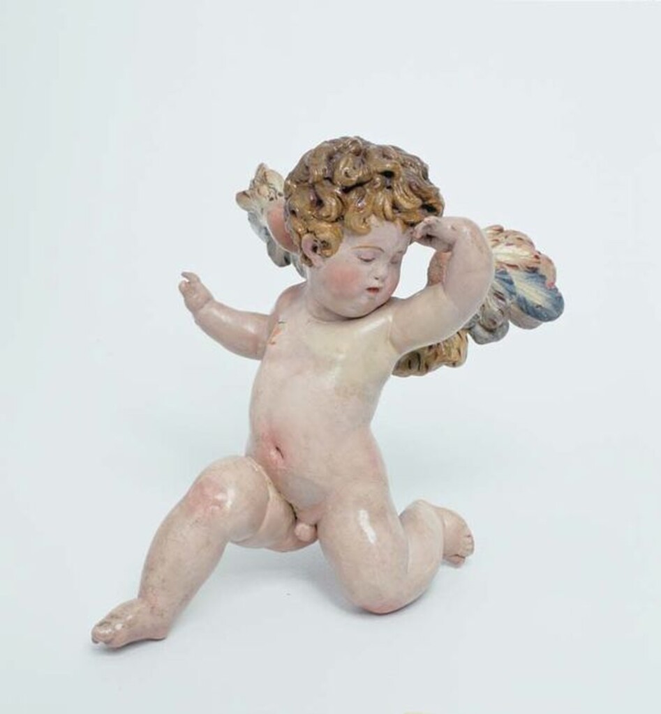 Miniatura de Belén napolitano. Ángel niño