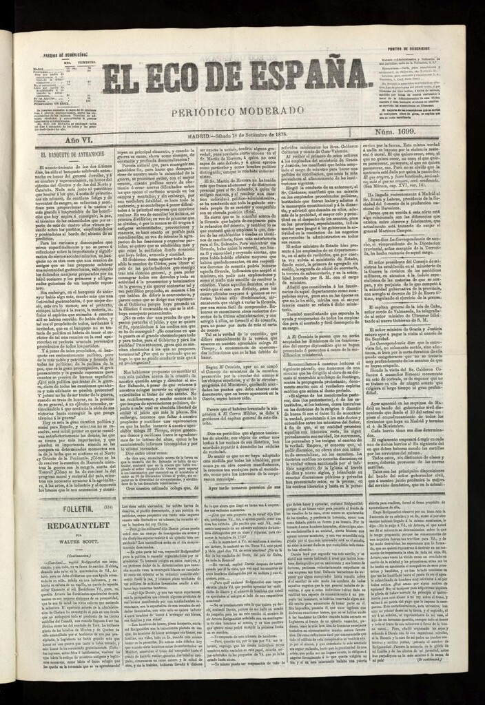Miniatura de El Eco de España del 18 de septiembre de 1875