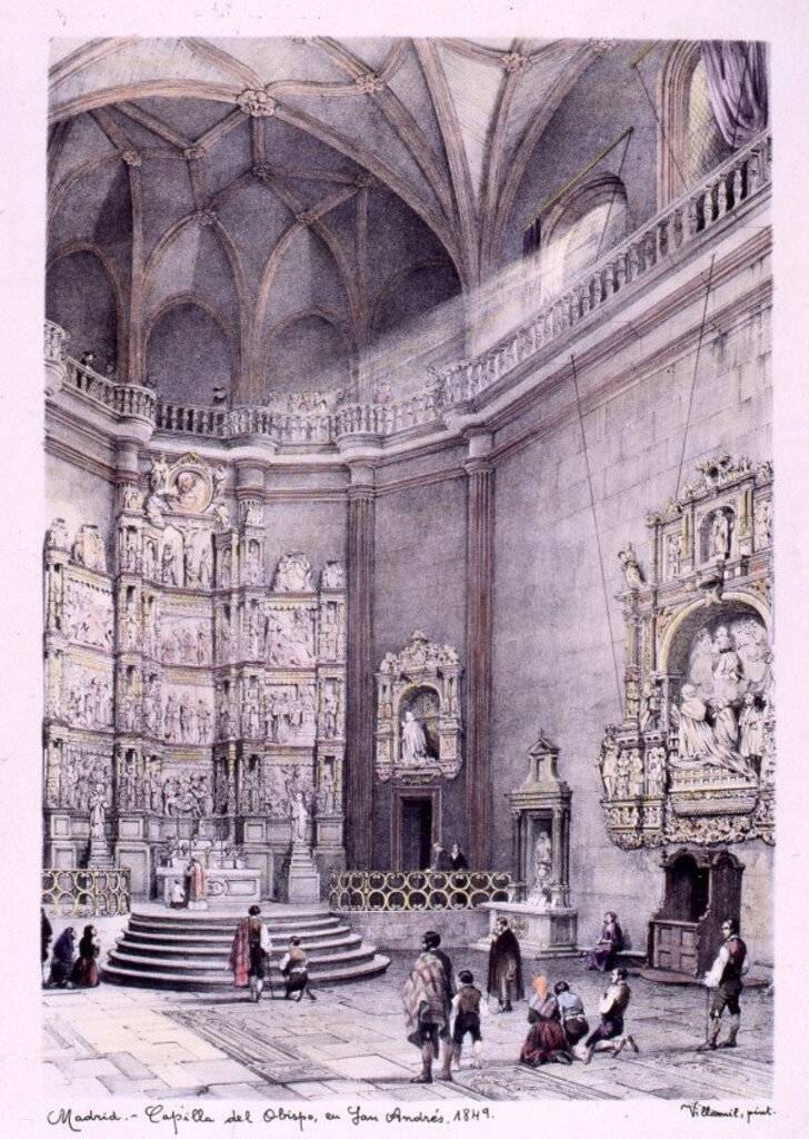 Miniatura de Capilla del Obispo, en San Andrés. 1849