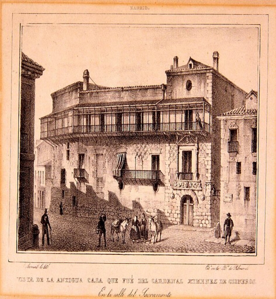 Miniatura de Vista de la antigua casa que fue del Cardenal Ximenez de Cisneros.
