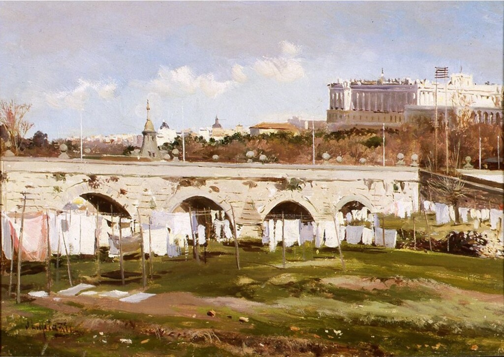 Miniatura de Lavaderos junto al Puente de Segovia