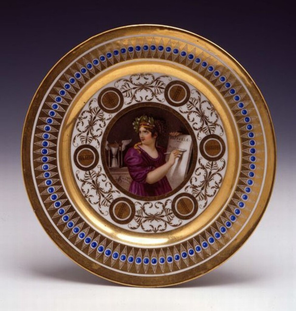 Miniatura de Plato. Alegoría de la Historia