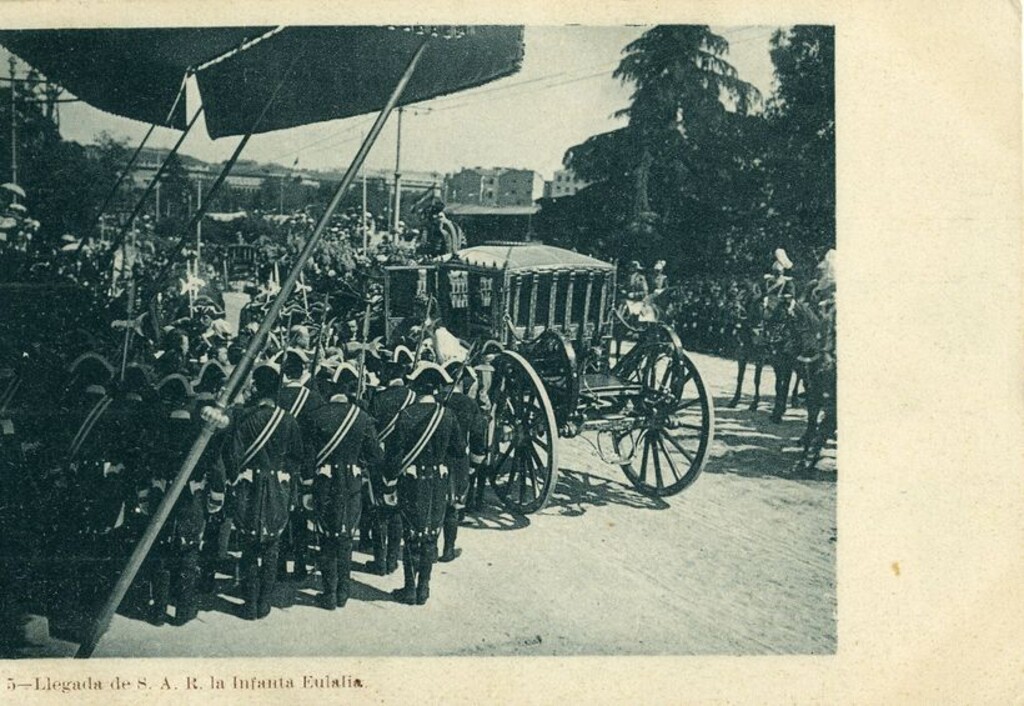 Miniatura de Llegada de S. A. R. la Infanta Eulalia