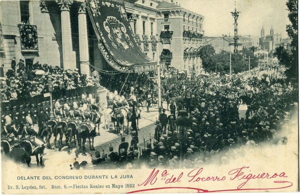 Miniatura de Delante del Congreso durante la jura