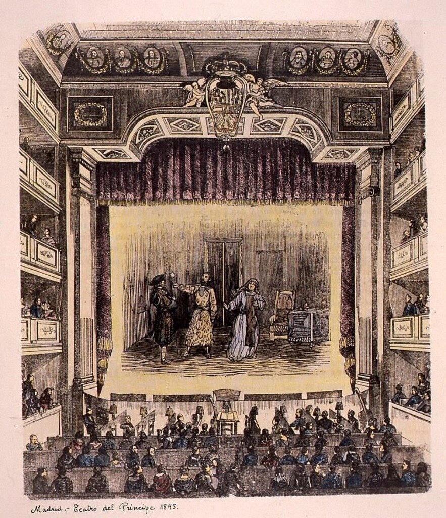 Miniatura de Teatro del Príncipe. 1845