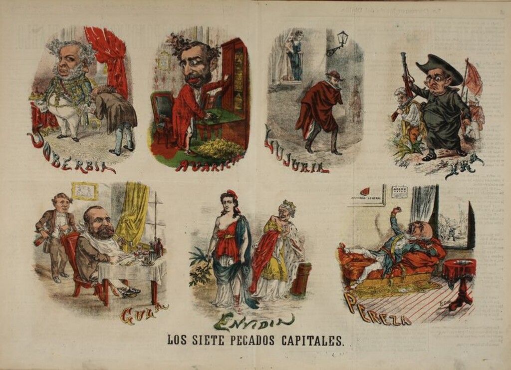 Miniatura de Los siete pecados capitales