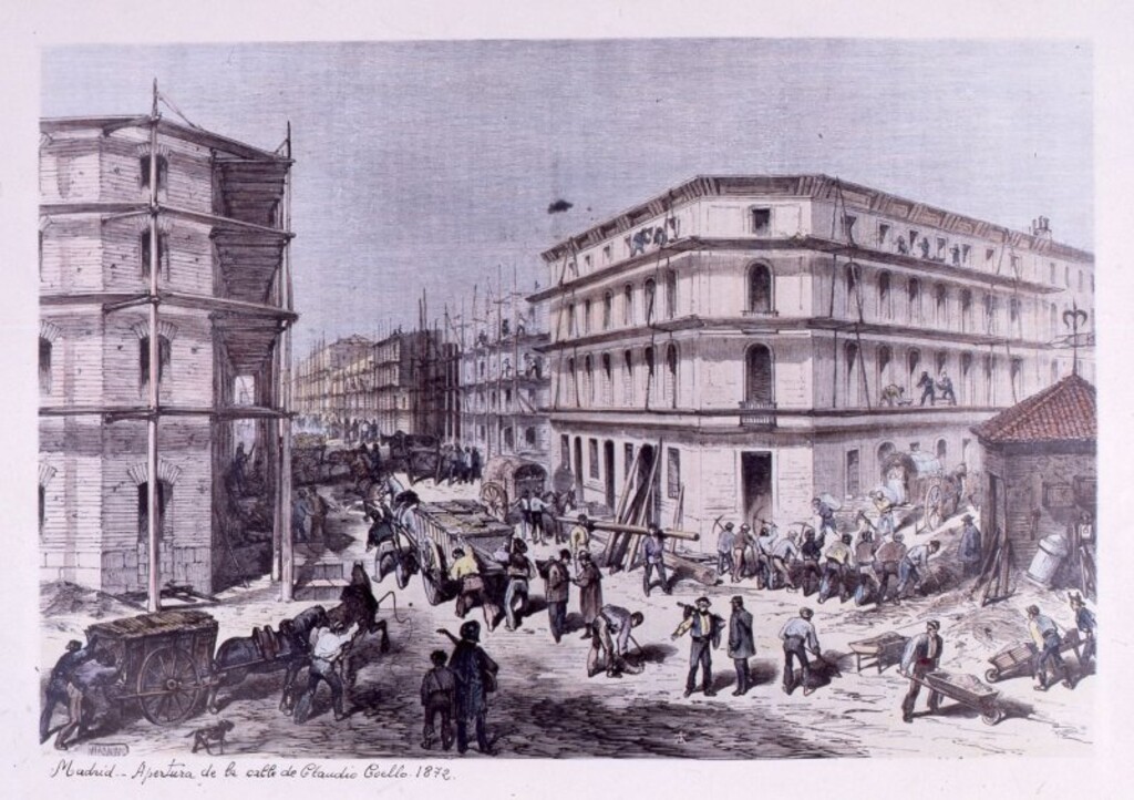 Miniatura de Apertura de la calle de Claudio Coello. 1872