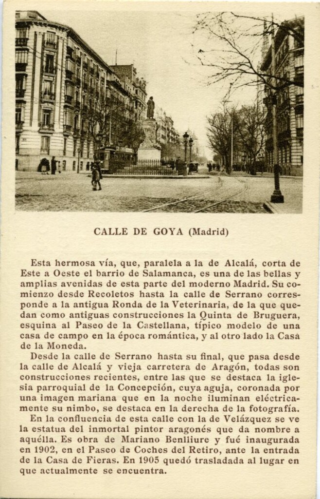 Miniatura de Calle de Goya (Madrid)