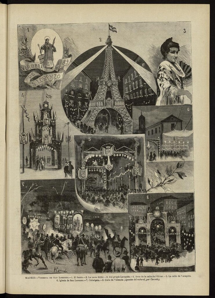 Miniatura de Verbena 1889 de San Lorenzo