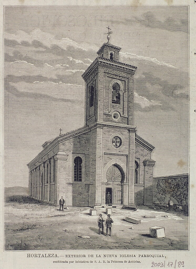 Miniatura de Exterior de la nueva iglesia parroquial de Hortaleza