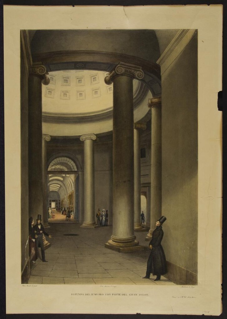 Miniatura de Rotonda del Museo del Prado con parte del gran salón