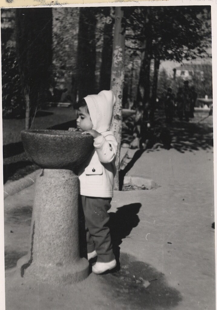 Miniatura de Niño bebiendo de una fuente