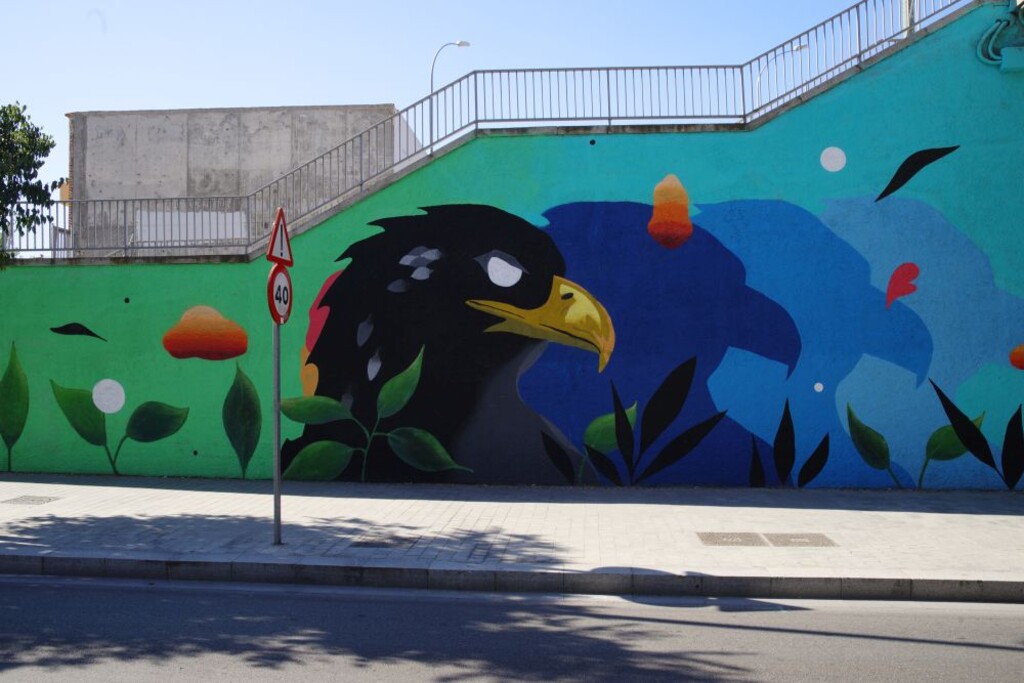 Miniatura de Mural del Puente de Praga. Detalle de águila