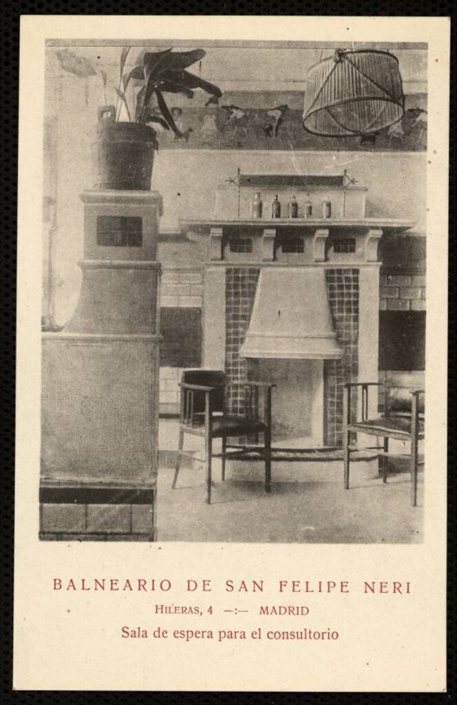 Miniatura de Balneario de San Felipe Neri. Sala de espera para el consultorio