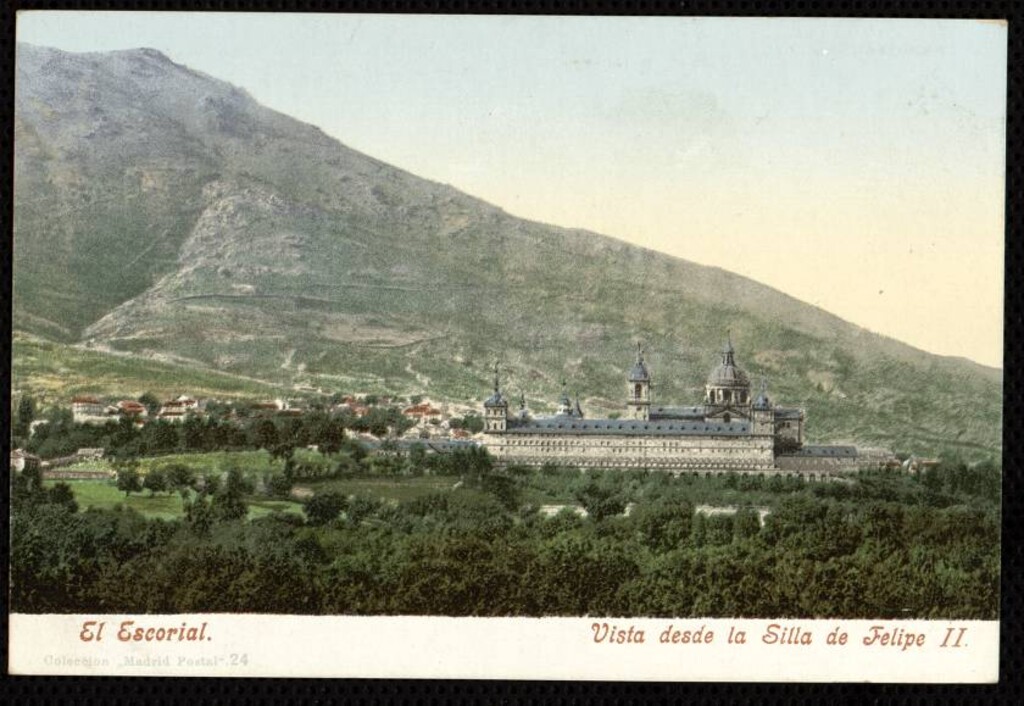 Miniatura de El Escorial. Vista desde la Silla de Felipe II