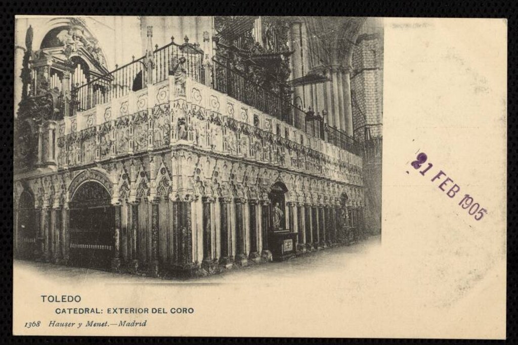 Miniatura de Toledo. Catedral. Exterior del coro