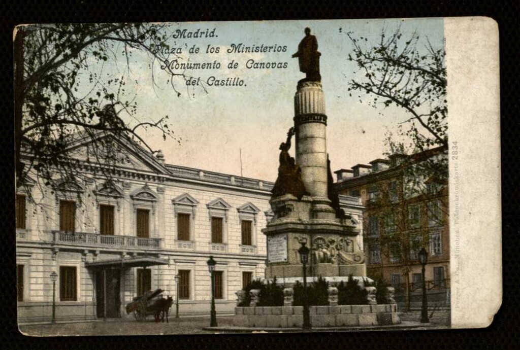 Miniatura de Plaza de los Ministerios y monumento a Cánovas del Castillo