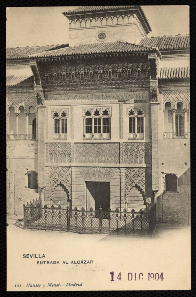 Miniatura de Sevilla. Entrada al Alcázar