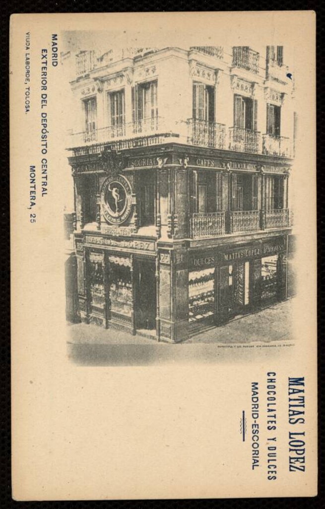 Miniatura de Exterior del depósito central. Montera, 25