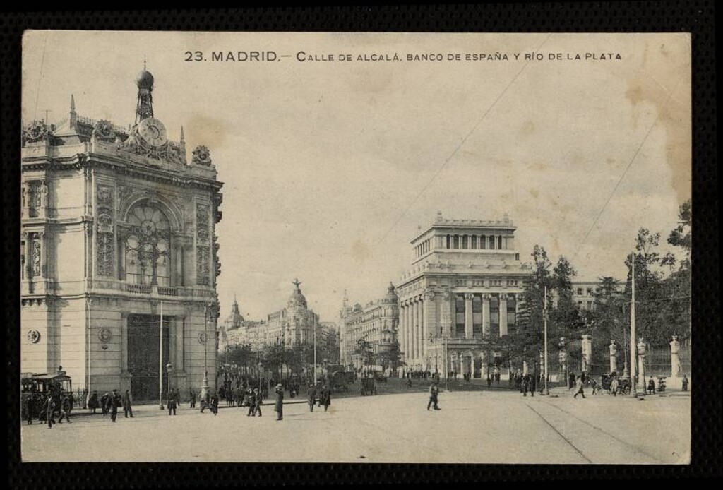 Miniatura de Calle de Alcalá. Banco de España y Río de la Plata