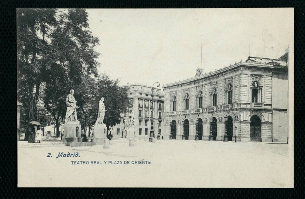 Miniatura de Teatro Real y Plaza de Oriente
