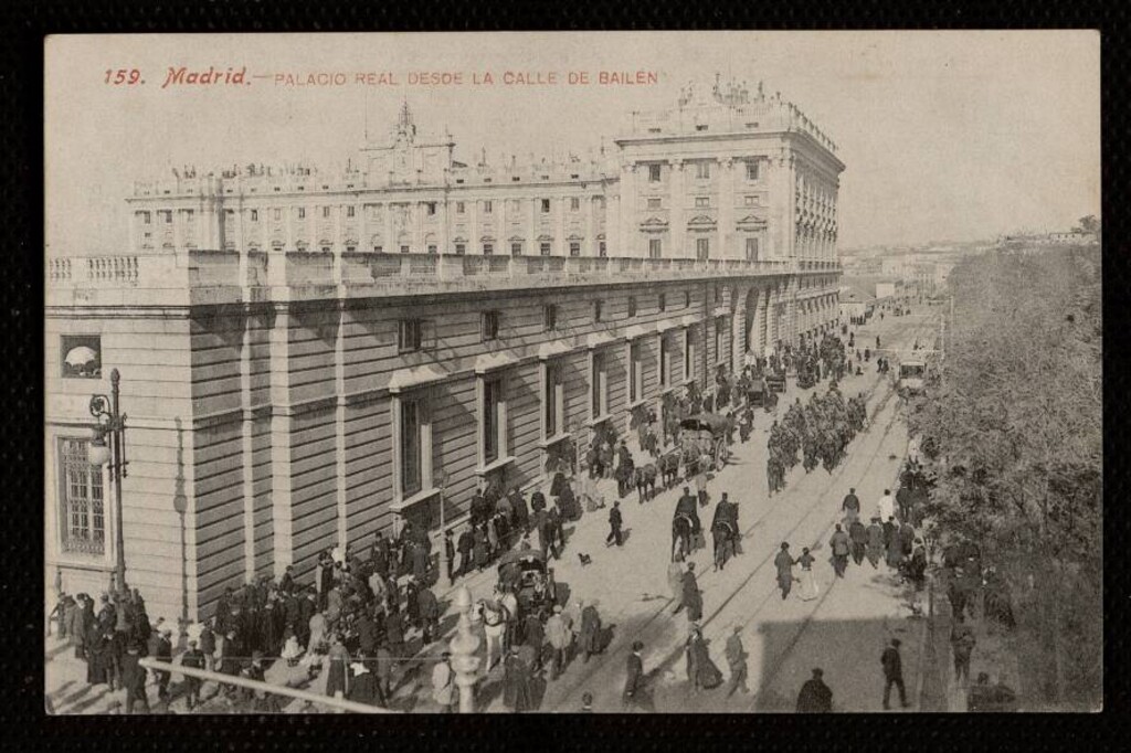 Miniatura de Palacio Real desde la calle de Bailén