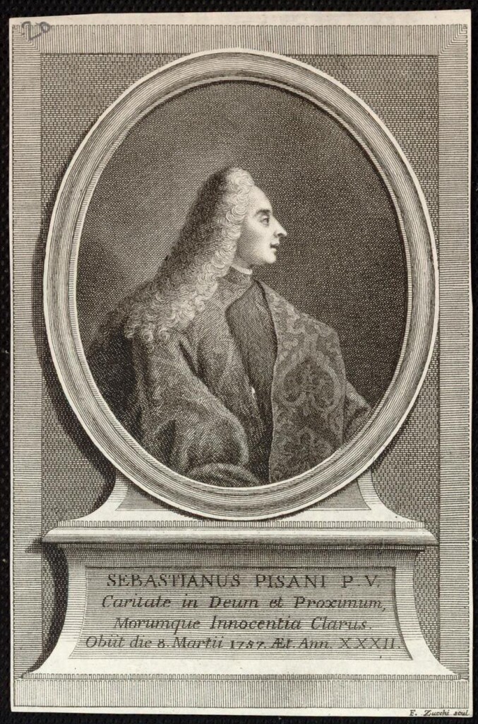 Miniatura de Memorie della virtuosa vita di Sebastiano Pisani detto Vincenzo 2. patrizio veneto, scritte da un prete della congregazione dell'Oratorio