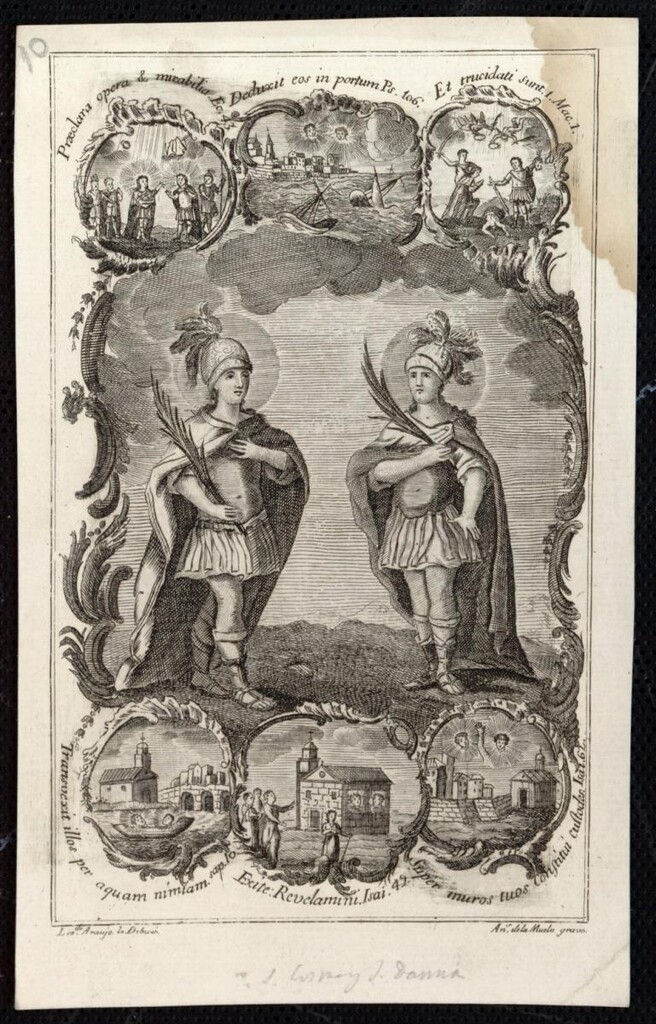 Miniatura de Santos Emeterio y Celedonio