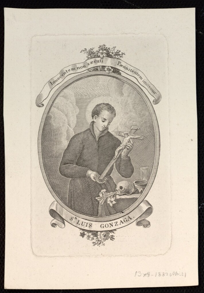 Miniatura de San Luis Gonzaga