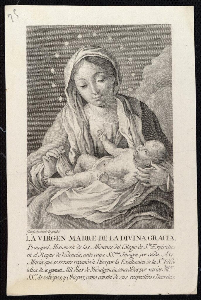 Miniatura de La Virgen Madre de la Divina Gracia